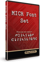 MICR PCL Font Set Box